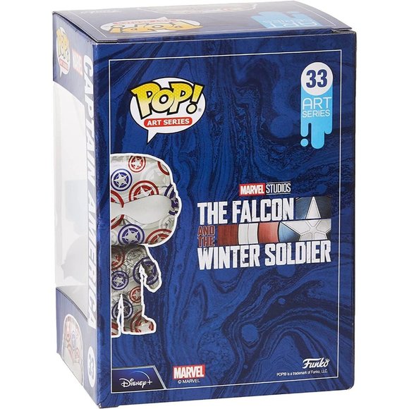 Funko Pop! Marvel: Captain America Art Series Exclusive #33 - Picture 5 of 5
